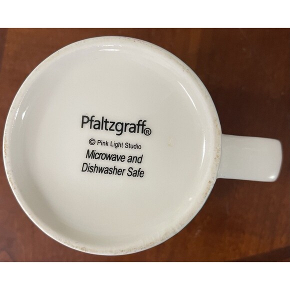 Pfatzgraff Mug Winter Gnomes 16oz Coffee Tea Cocoa Cup Snowflakes Colorful - Picture 4 of 4